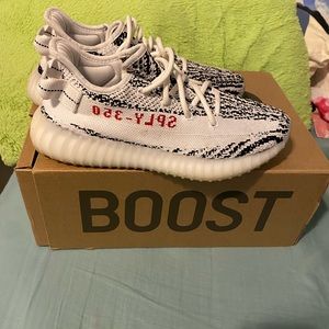 Zebra Yeezy womens 8, mens 6